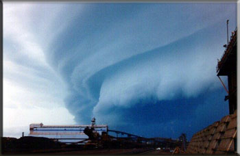 Ураган "Изабель", 2003 год. Вид сверху