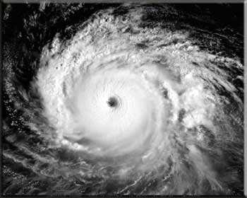 Ураган "Изабель", 2003 год. Вид сверху